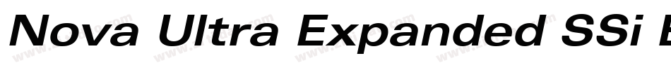 Nova Ultra Expanded SSi Extra Black Expanded字体转换